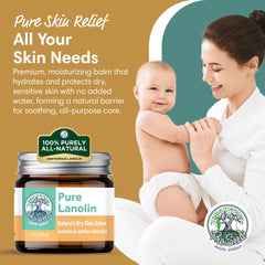 ProSeed Lanolin Balm texture closeup reveals rich moisturization for smooth skin.