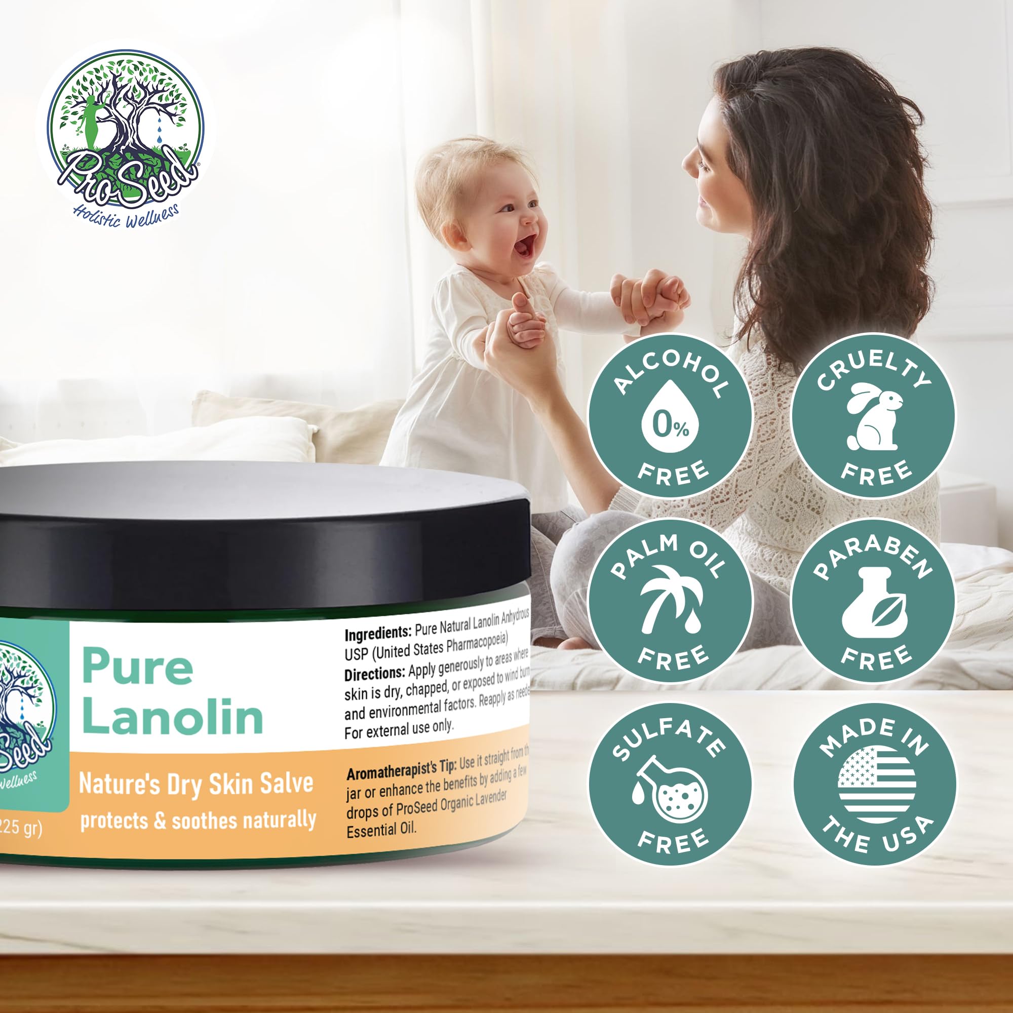 ProSeed Lanolin nursing-care image for gentle, soothing skin.