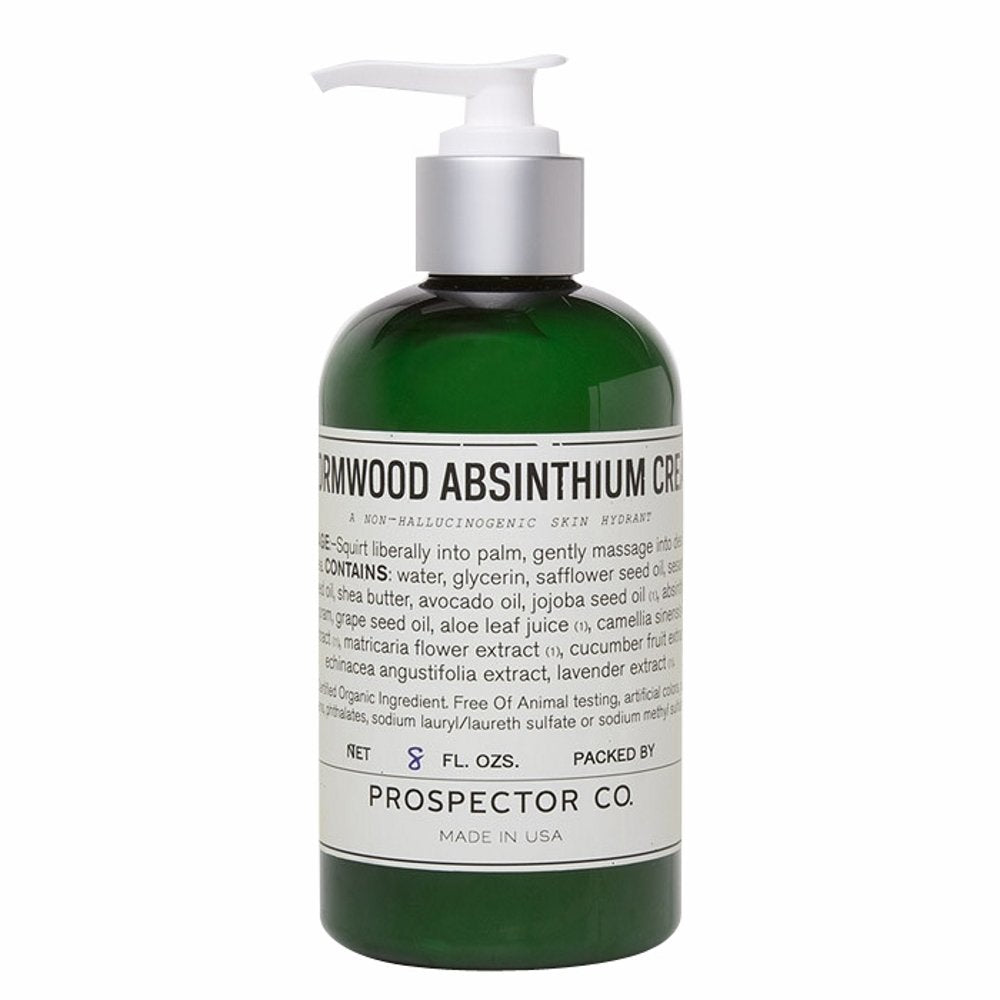 Prospector Co Wormwood Absinthium hand and body cream hydrates dry skin.