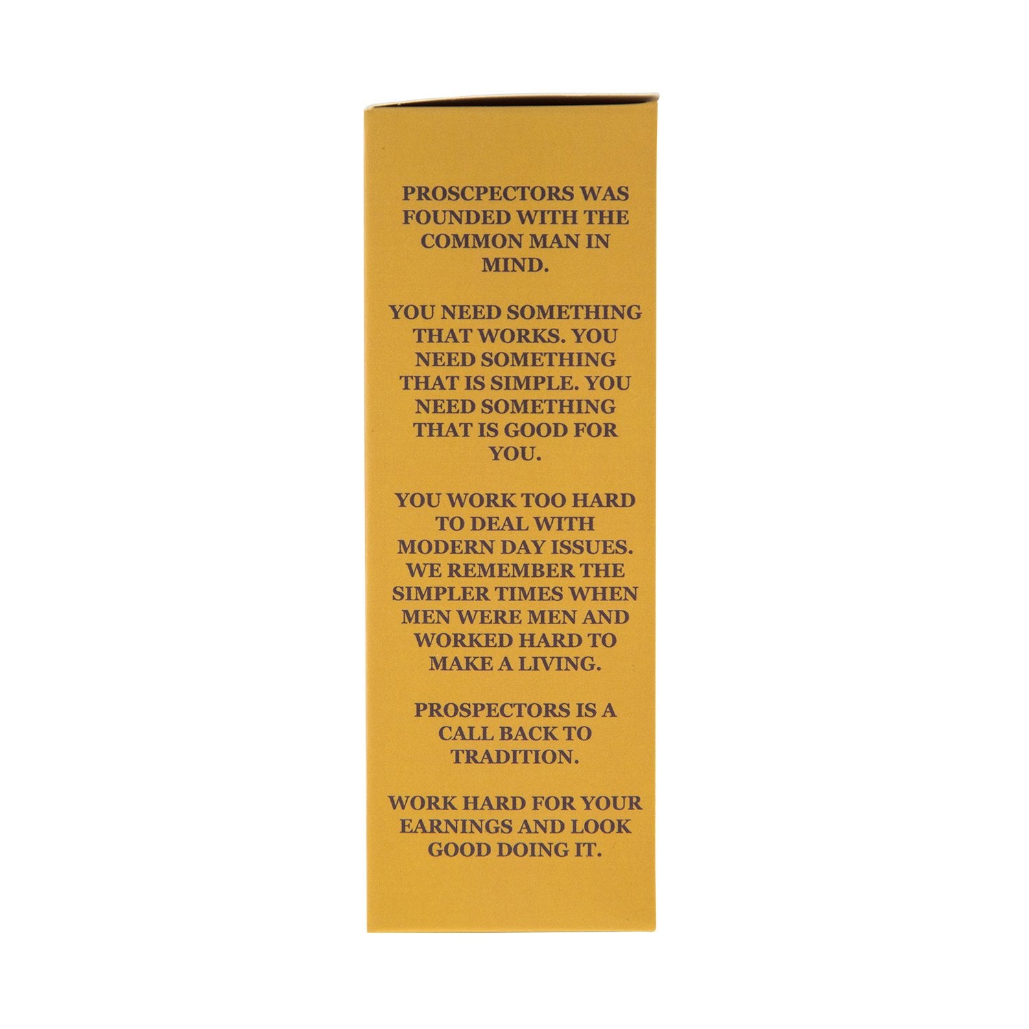 Prospectors Gold Rush pomade in hands demonstrates creamy texture for easy application.