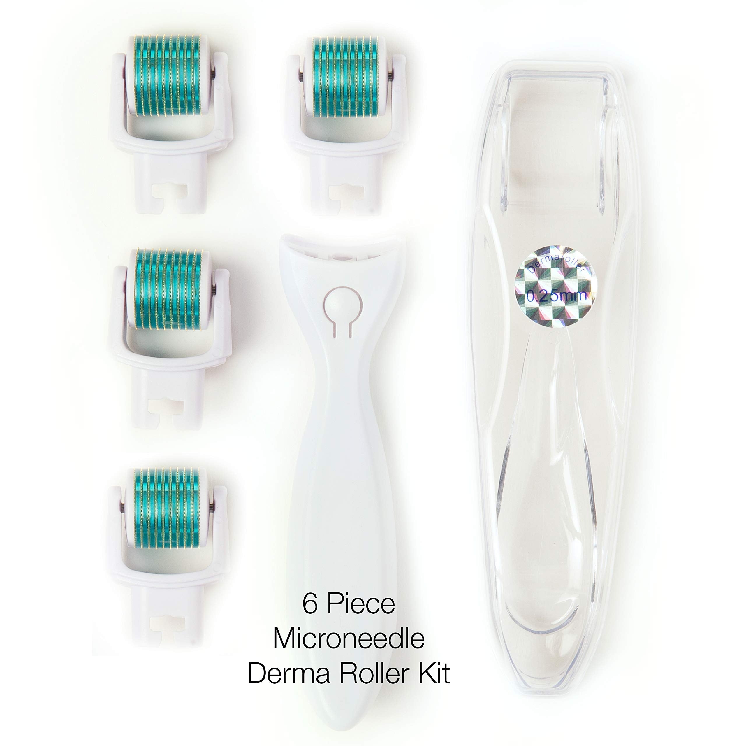 Prosper Beauty Derma Roller replaceable heads set with four heads for versatility