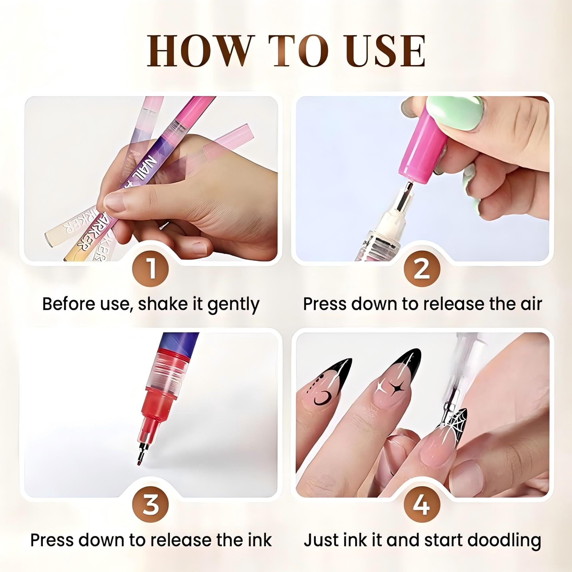 ProtectMeter pens work on natural nails, press-ons, acrylics and gels.