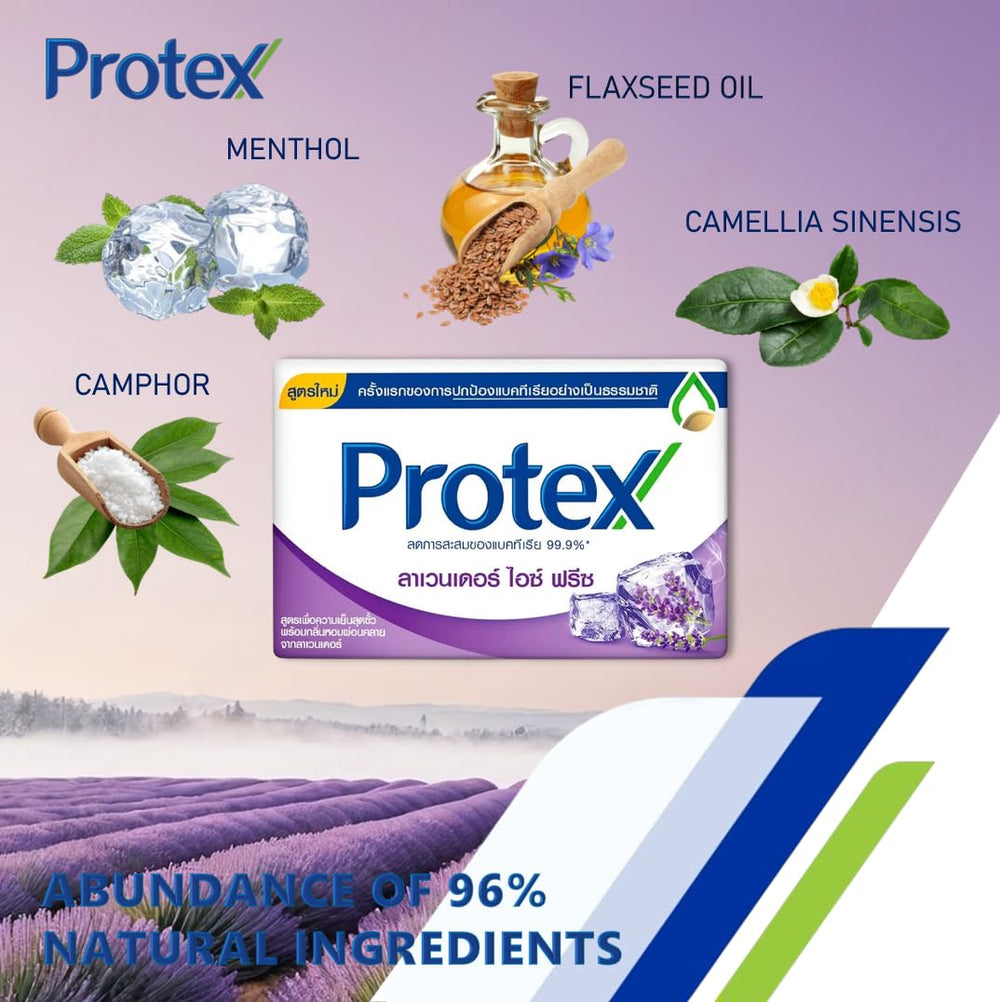 Protex Lavender Ice Freeze bar soap cooling formula after workout refresh.