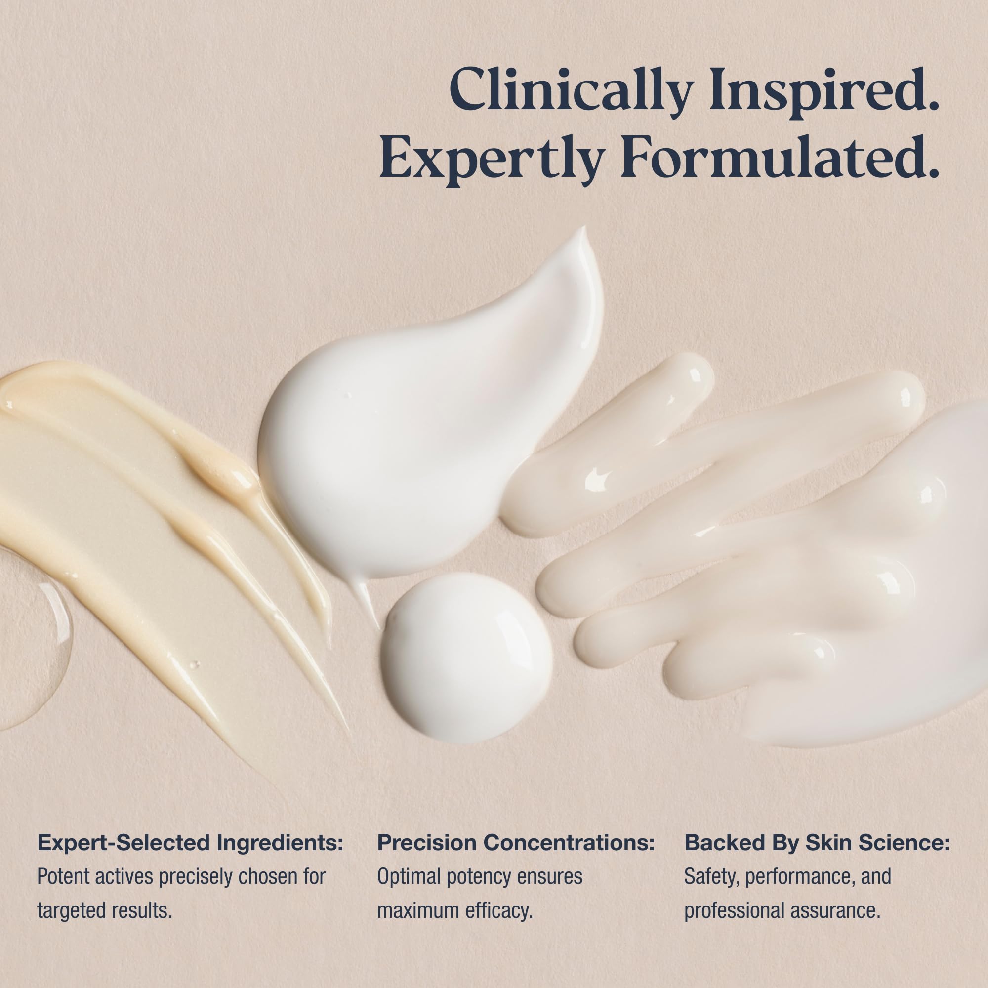 Graphic of PROVEN SkinSpecific ingredients featuring peptides and niacinamide for firmer, even skin.