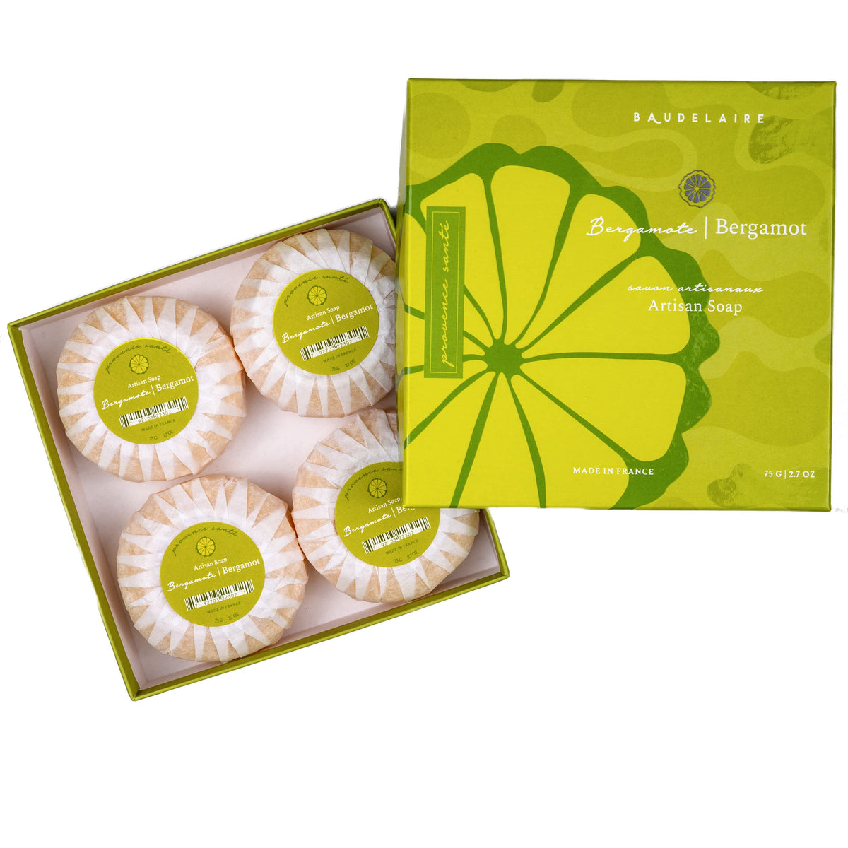 Provence Sante Bergamot cleansing bar gift set, moisturizing with shea butter for daily cleansing.