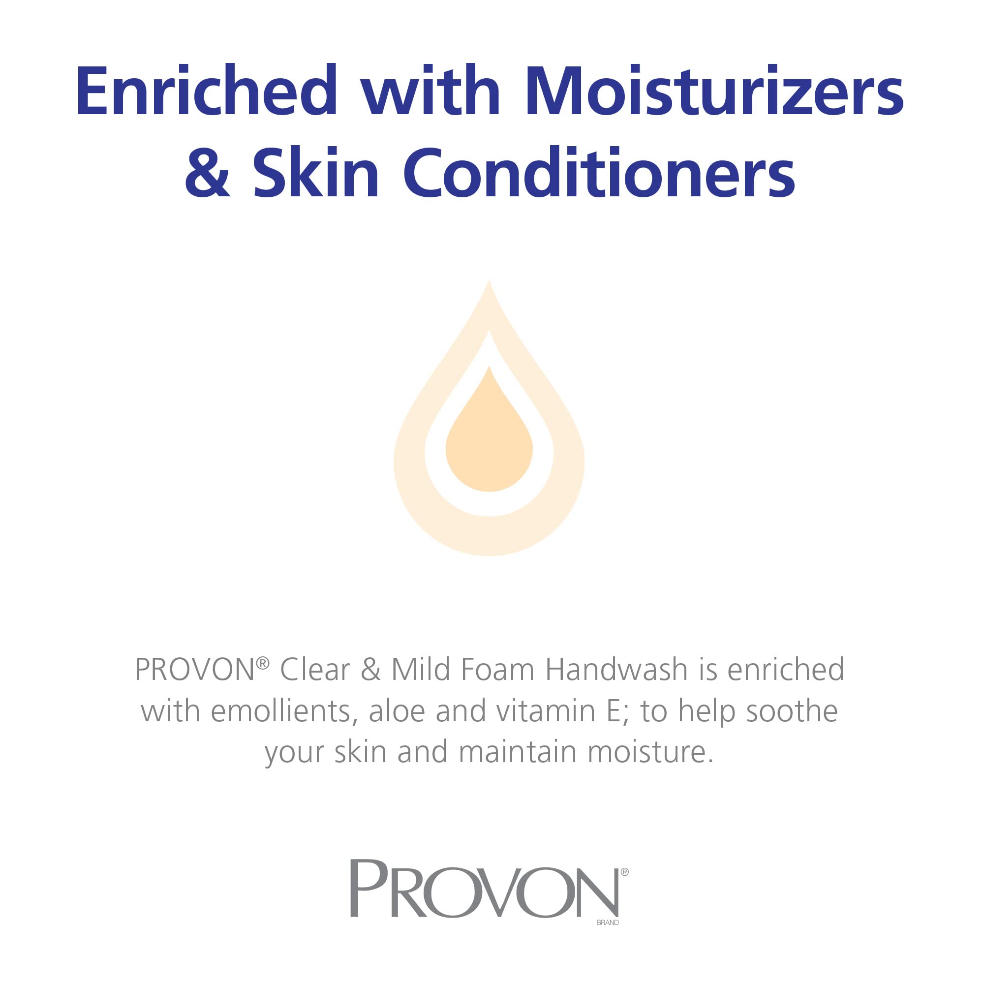 Provon clear foam handwash ready for daily workplace hygiene