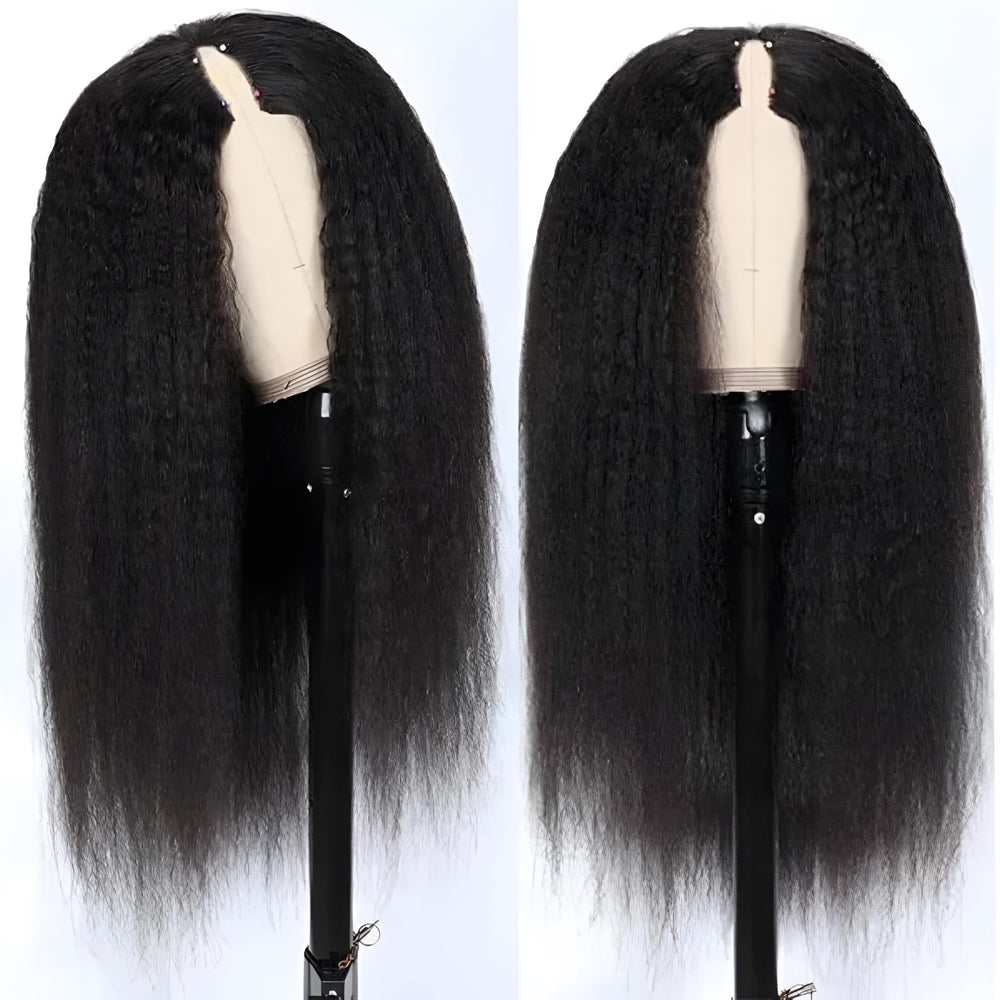 Prtyopp U Part Wig glueless clip-in design for simple daily use