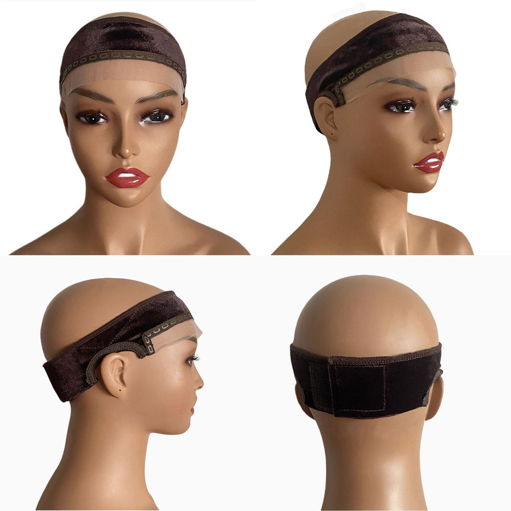 Prudenp all-day hold wig band works with lace front or closure wigs.