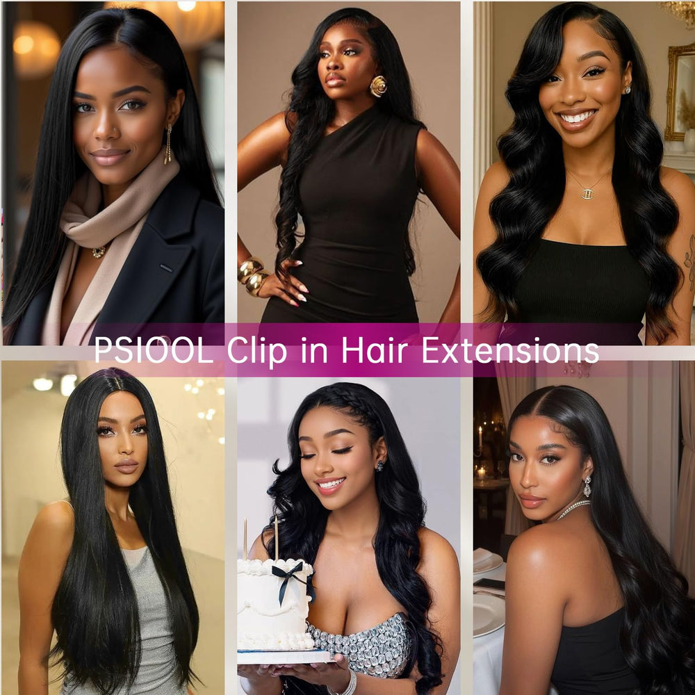 PSIOOL 18-inch Real Remy hair in use for natural movement.