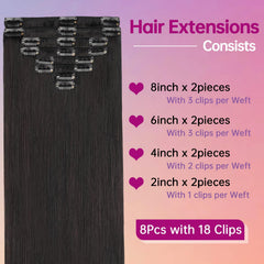 PSIOOL natural black 1B hair close-up showing Remy texture.