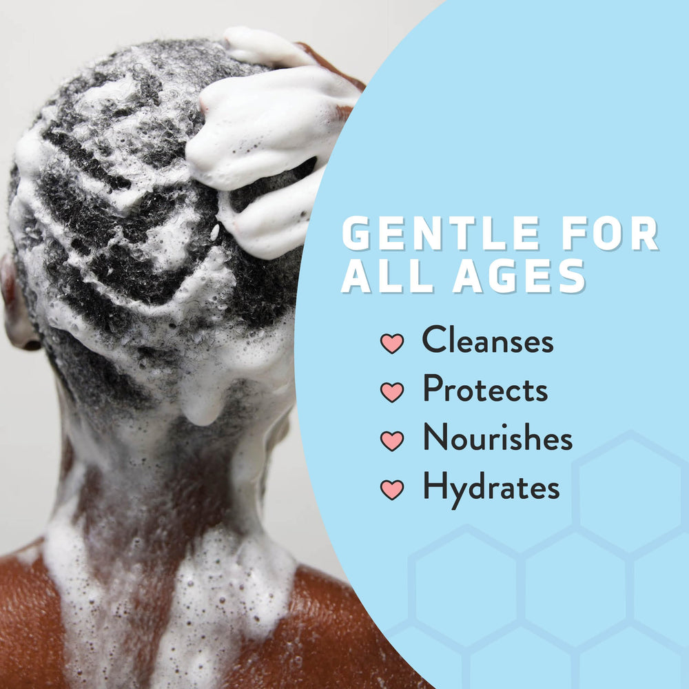 PSORIASIS HONEY Renewing Shampoo creamy lather during cleansing.