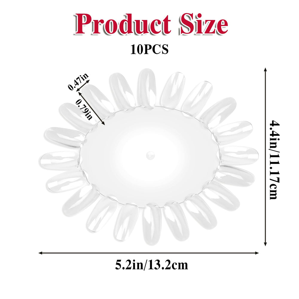 Psyqtsuary nail polish display wheel transparent design for accurate color preview.