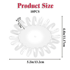 Psyqtsuary nail polish display wheel transparent design for accurate color preview.