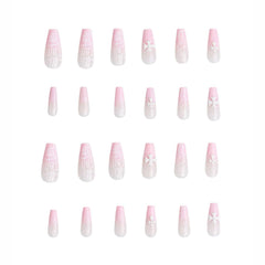PSYTONE glossy press-on nails close-up showing durable, reusable design.