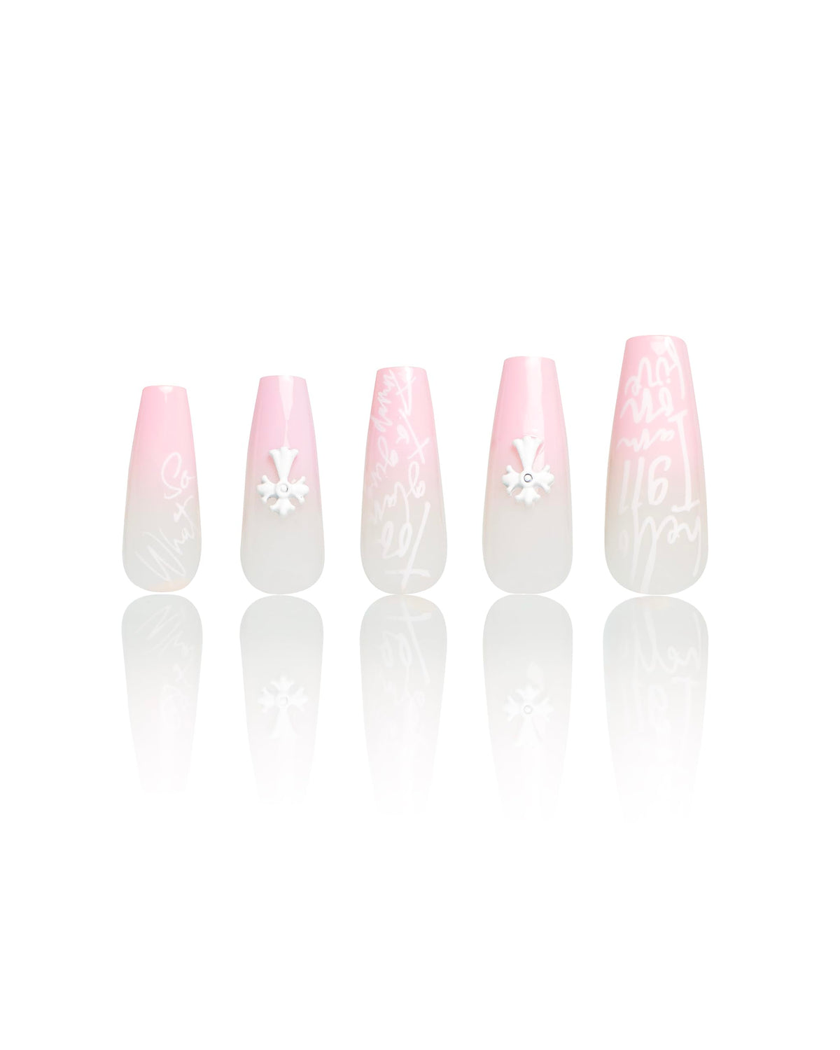 PSYTONE short almond nails with light pink French tip for at-home salon-like manicure.