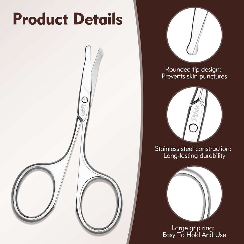 PTBTO Eyebrow Scissors nose hair trim for delicate areas