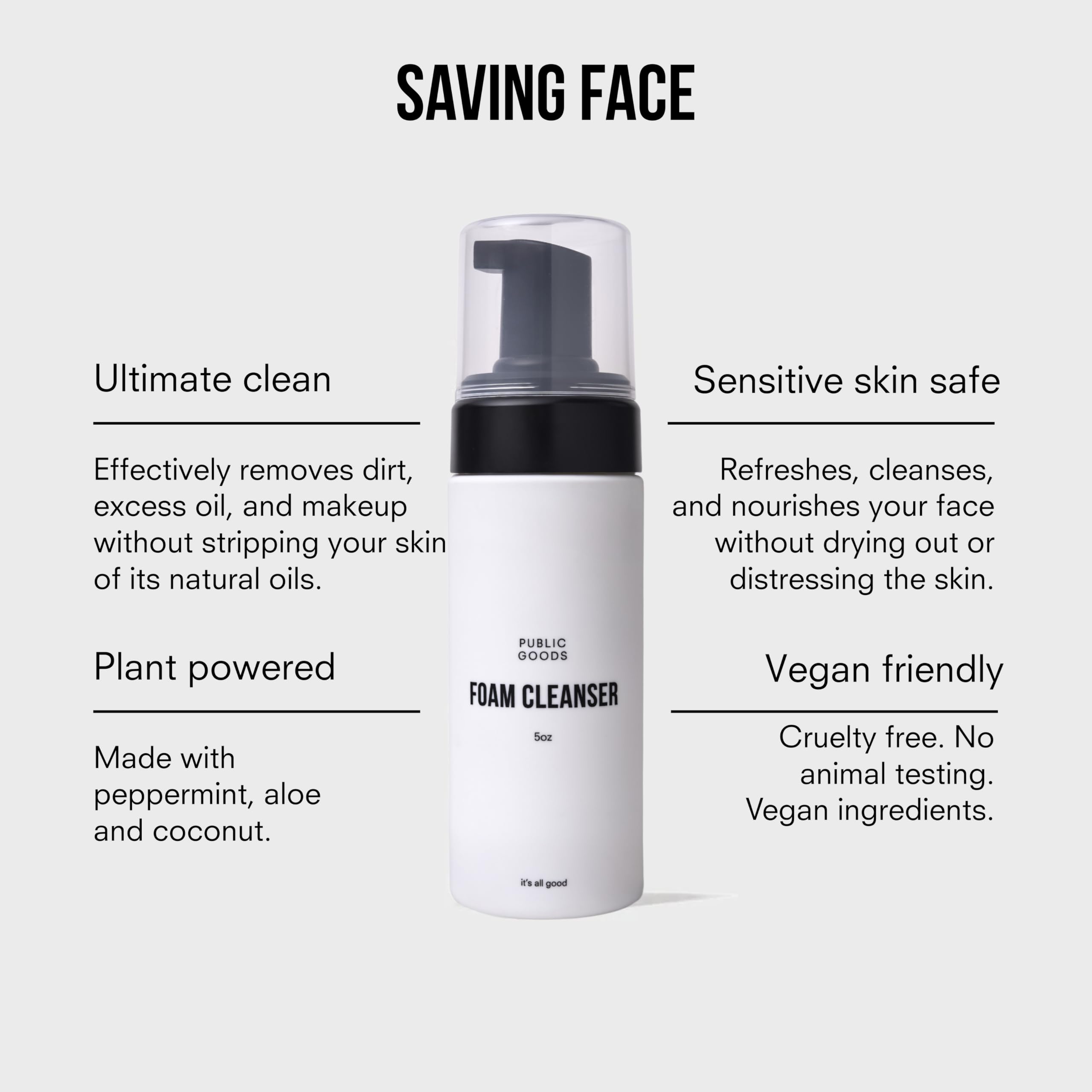 Public Goods pack of two display for convenient daily skincare routines