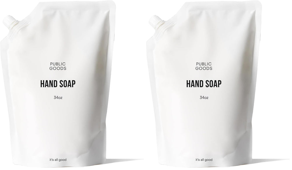 Public Goods hand soap bottle front with citrus scent for daily cleansing