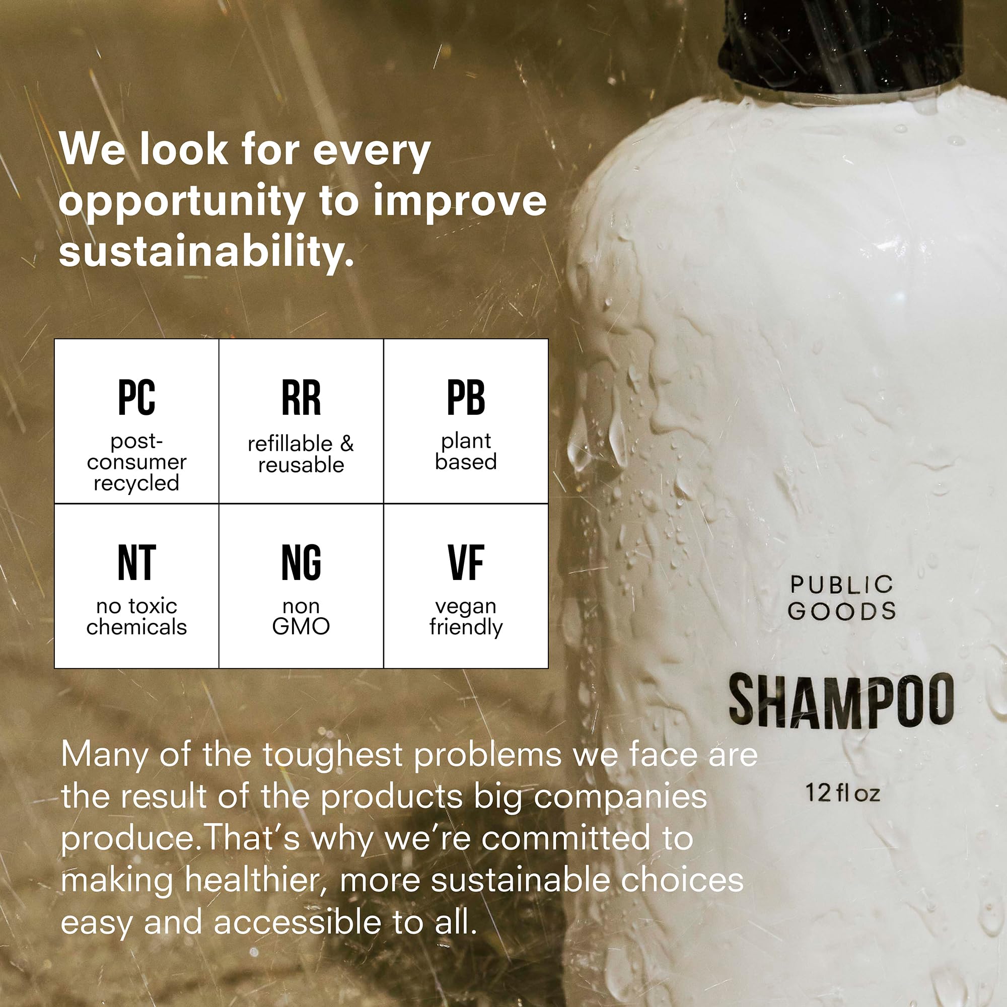 Public Goods shampoo lather close-up showing rich foam and gentle cleanse.