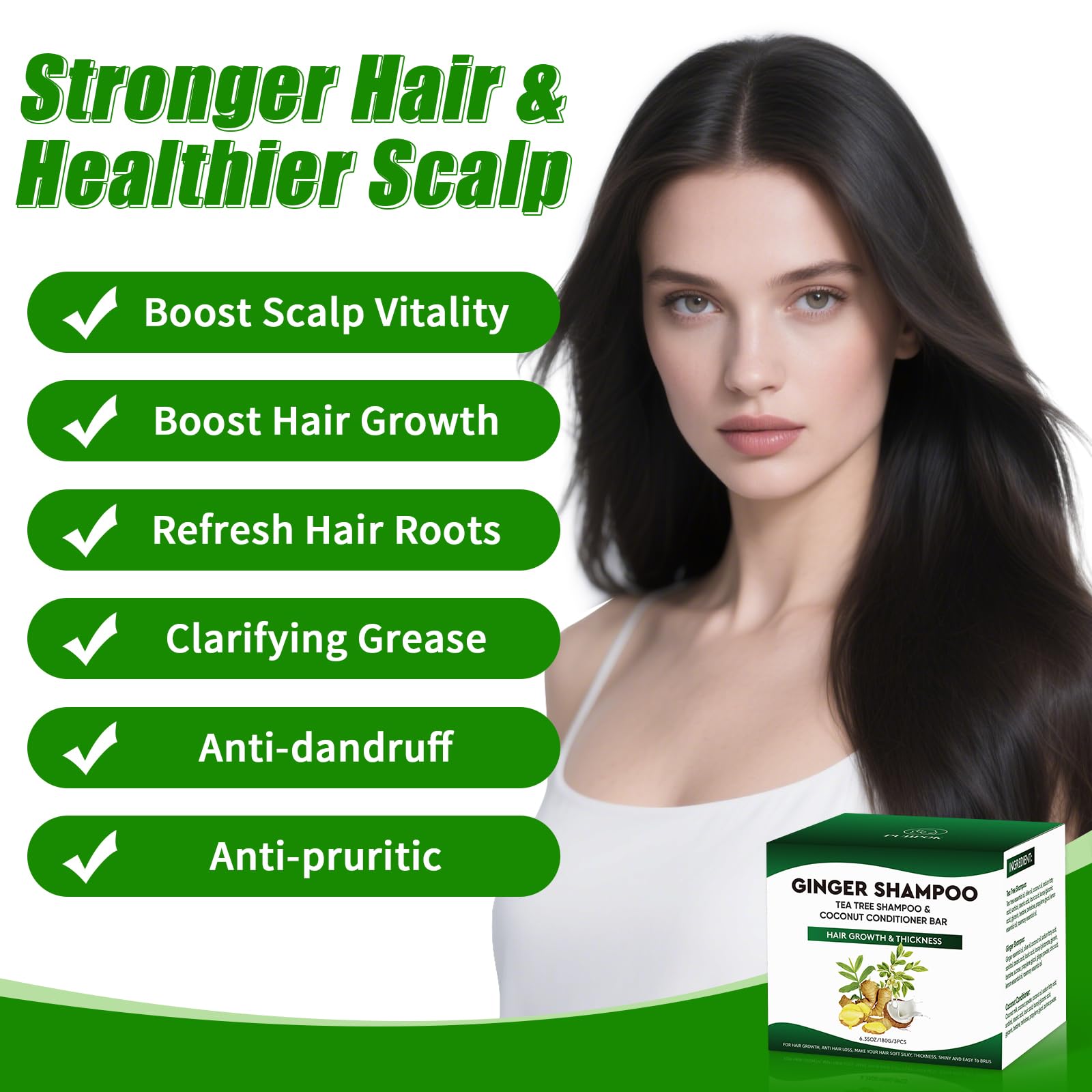 Pubpok bar shampoo close-up with ginger and tea tree promotes healthy scalp.