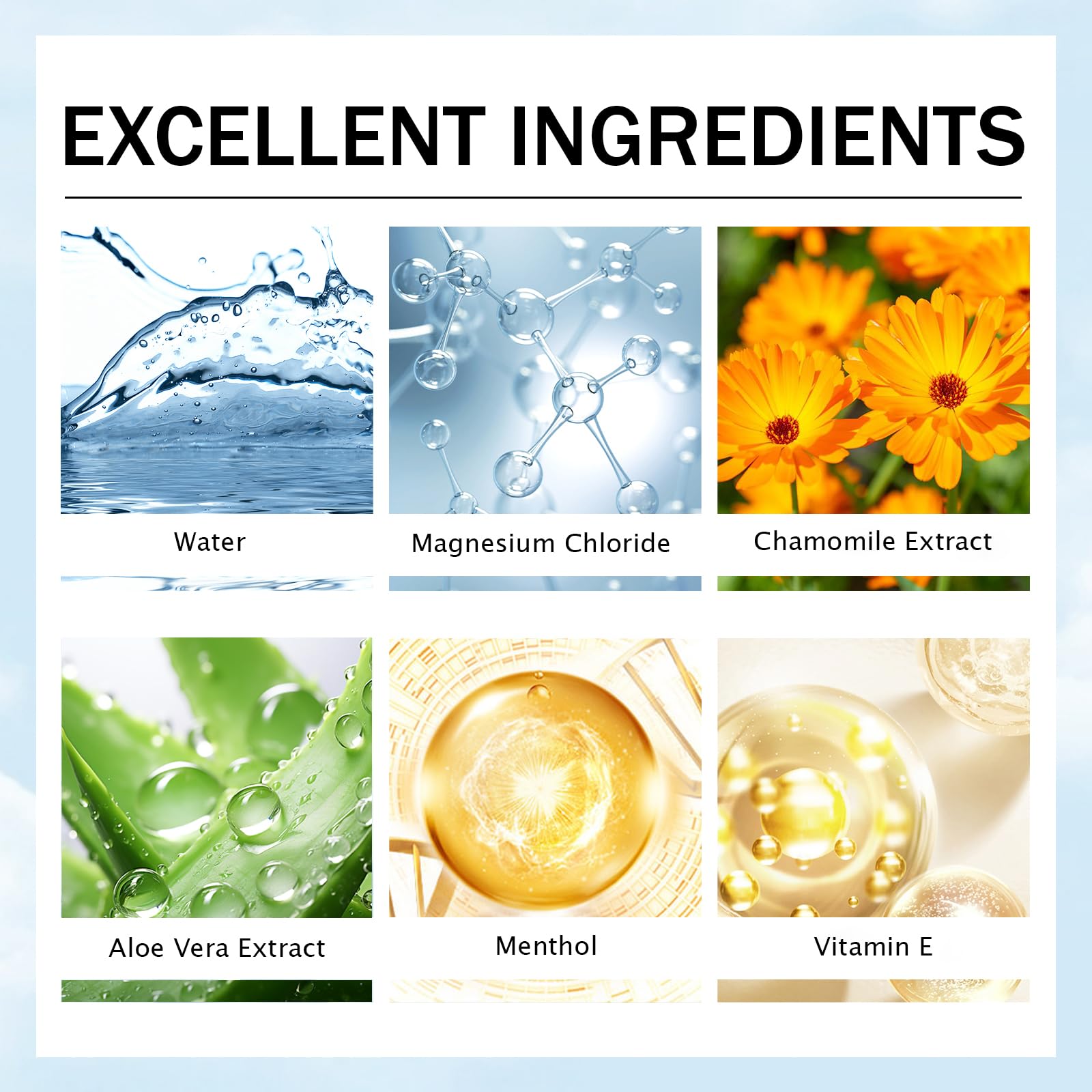 Pucges Nerve Relief Roll-On ingredients include magnesium chloride and aloe vera.