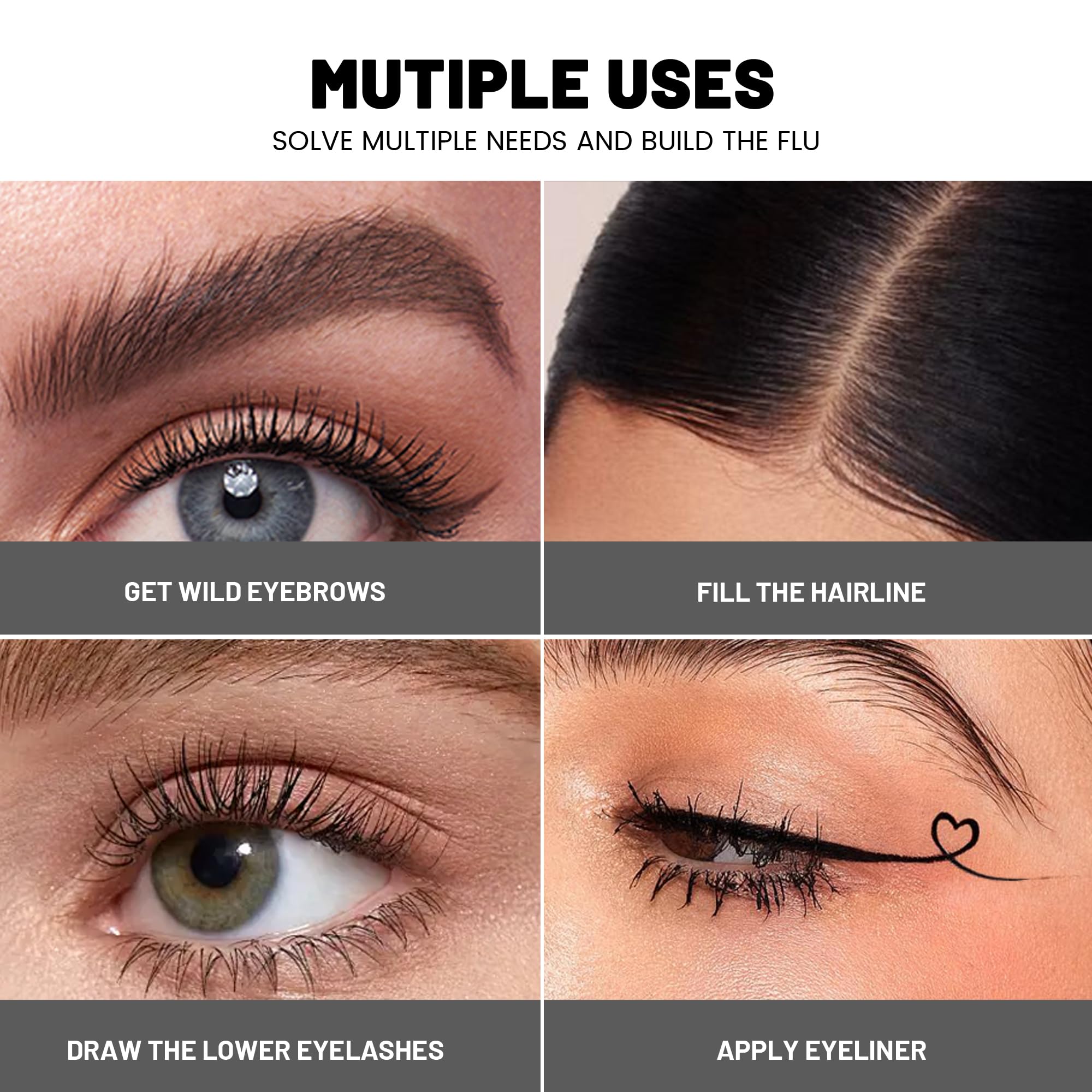 Pudaier multi-use pencil for brows, eyes, and hairline.