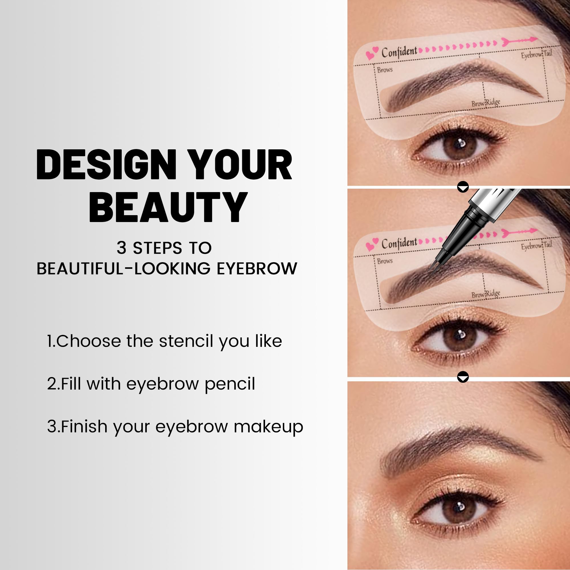 Pudaier portable eyebrow pen fits in your makeup bag.