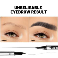 Waterproof brow pen designed for long-lasting, transfer-resistant wear.