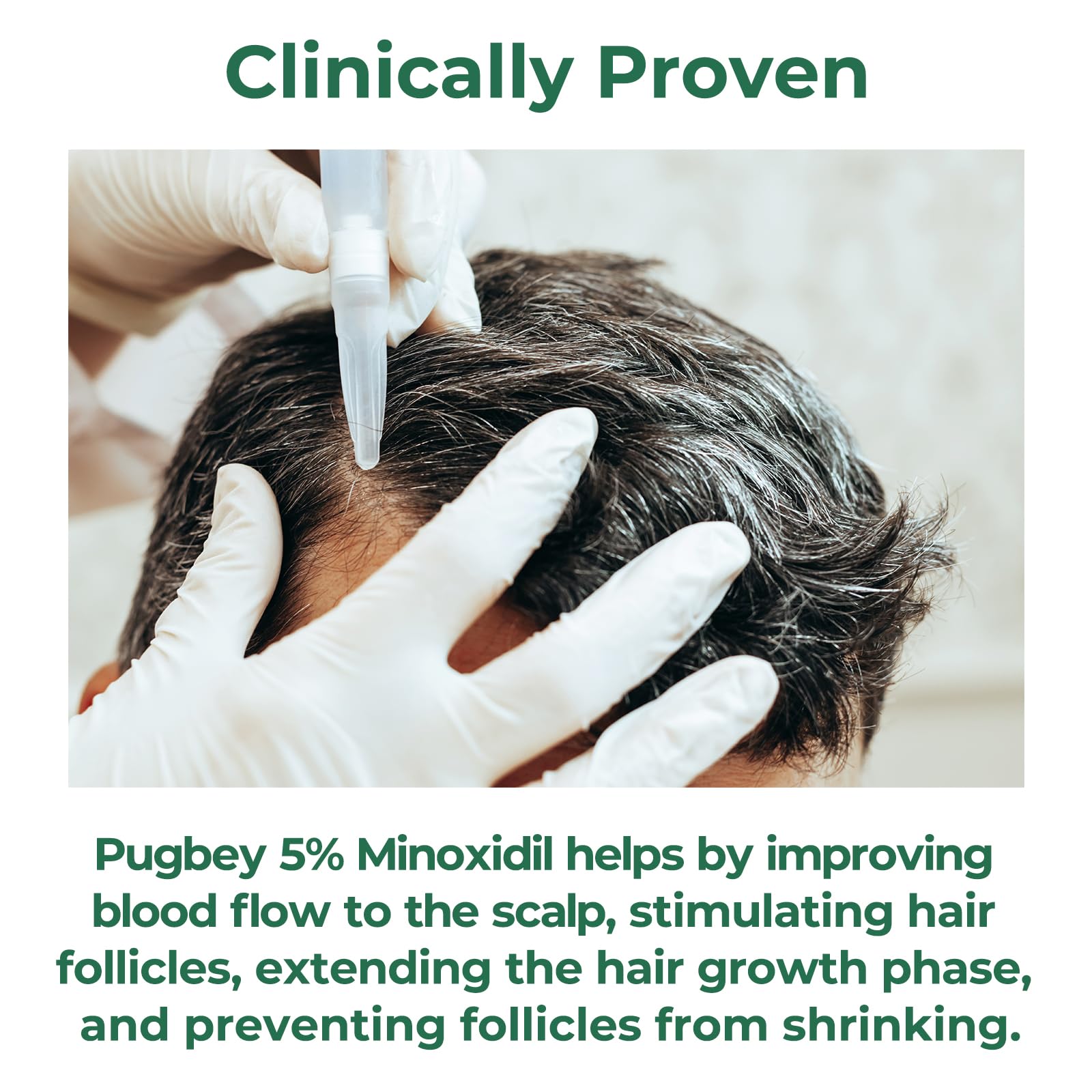 Pugbey minoxidil spray odorless formula shows discreet application in busy environments.