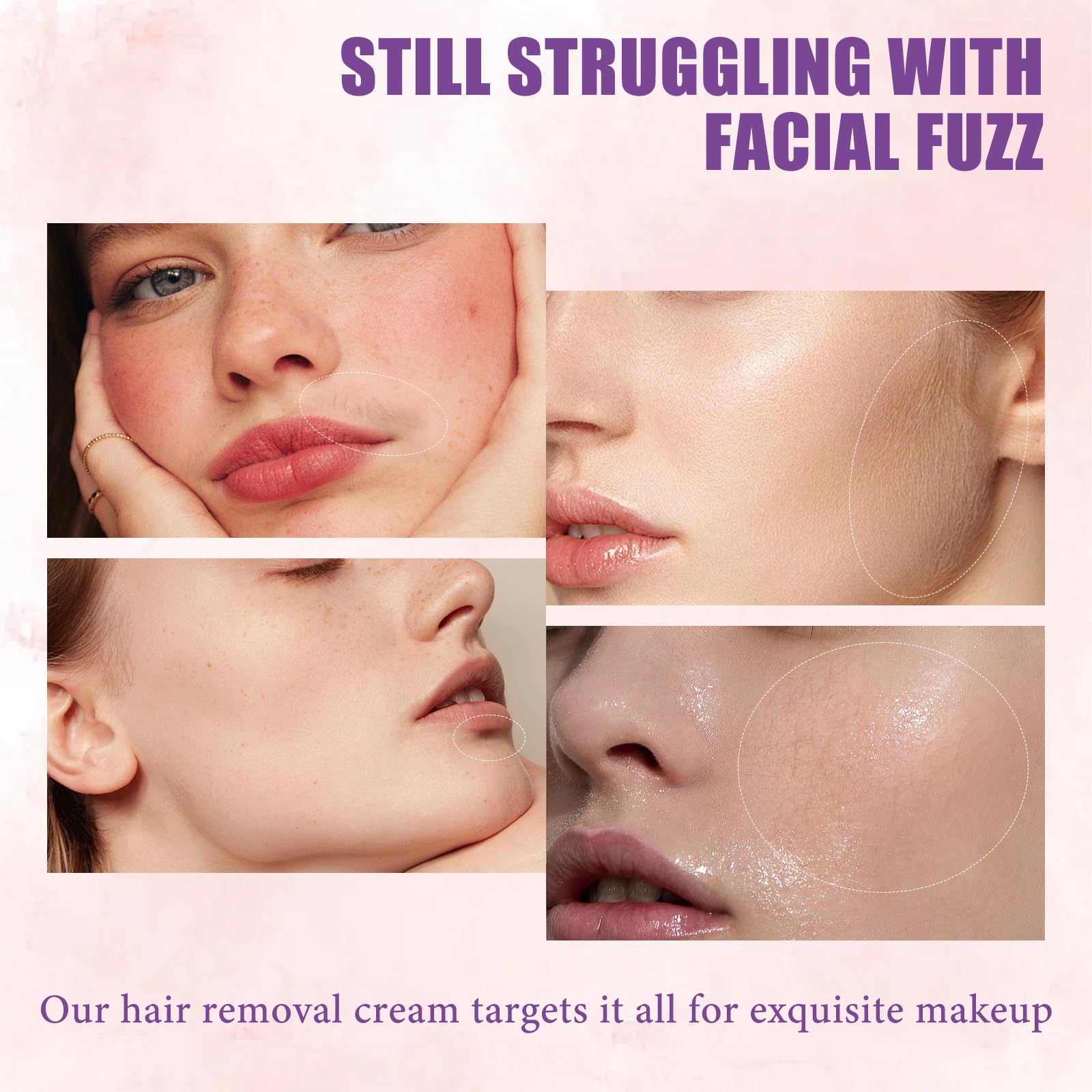 PUILOG depilatory cream for upper lip with gentle formula to minimize irritation.