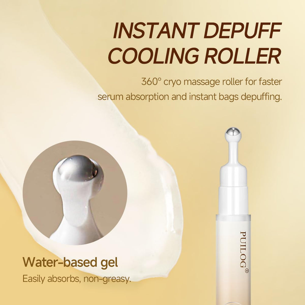 PUILOG morning depuff routine with a cool applicator