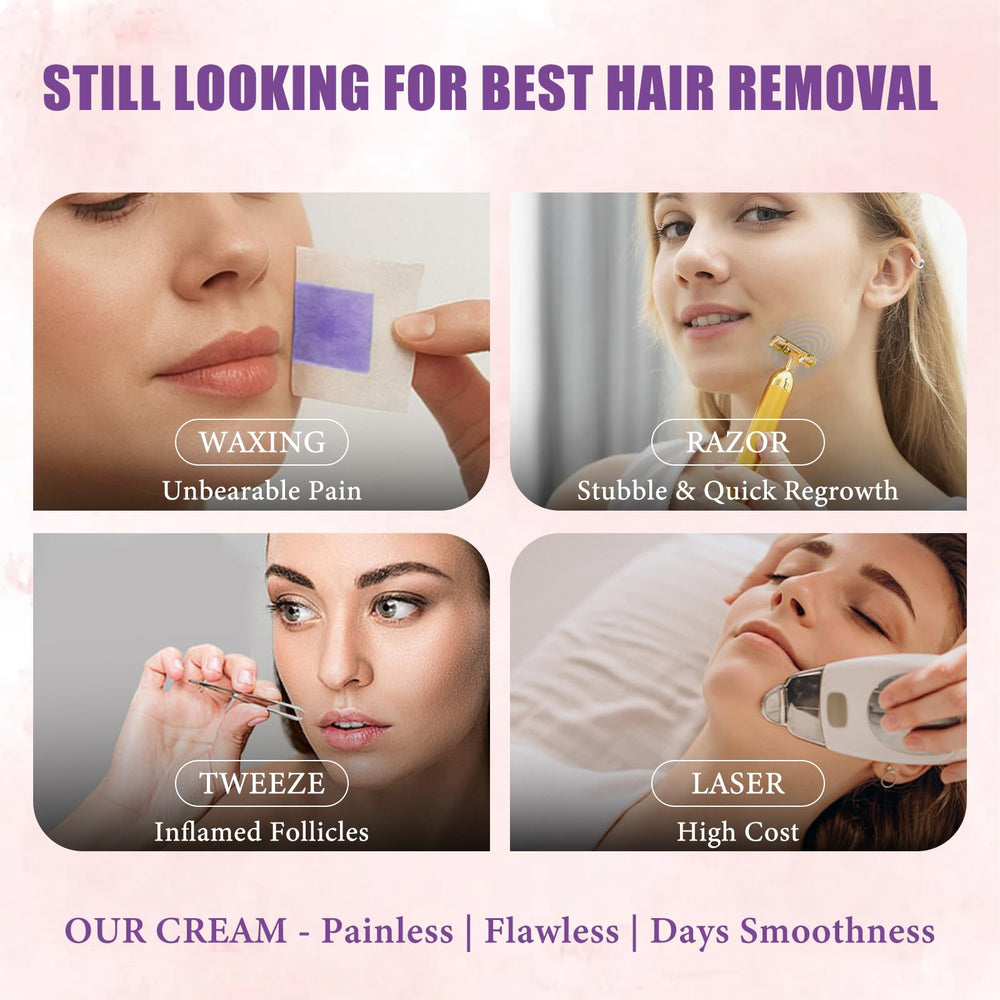 PUILOG sensitive-skin formula designed for delicate facial hair removal.