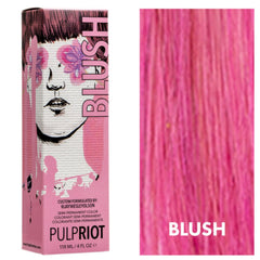 Pulp Riot Blush bottle with direct-dye color for vibrant, long-lasting shade.