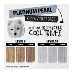 Pulp Riot Platinum Pearl Toner application demonstrates fast processing with moisture retention