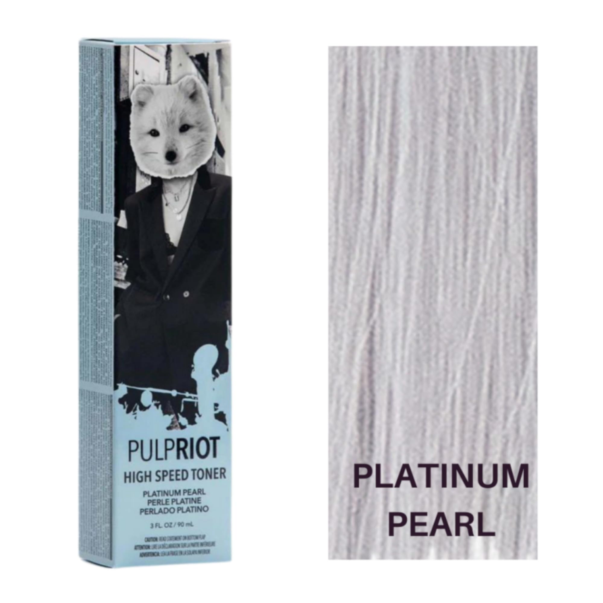 Pulp Riot Platinum Pearl Toner bottle pour highlights cool tones and even coverage