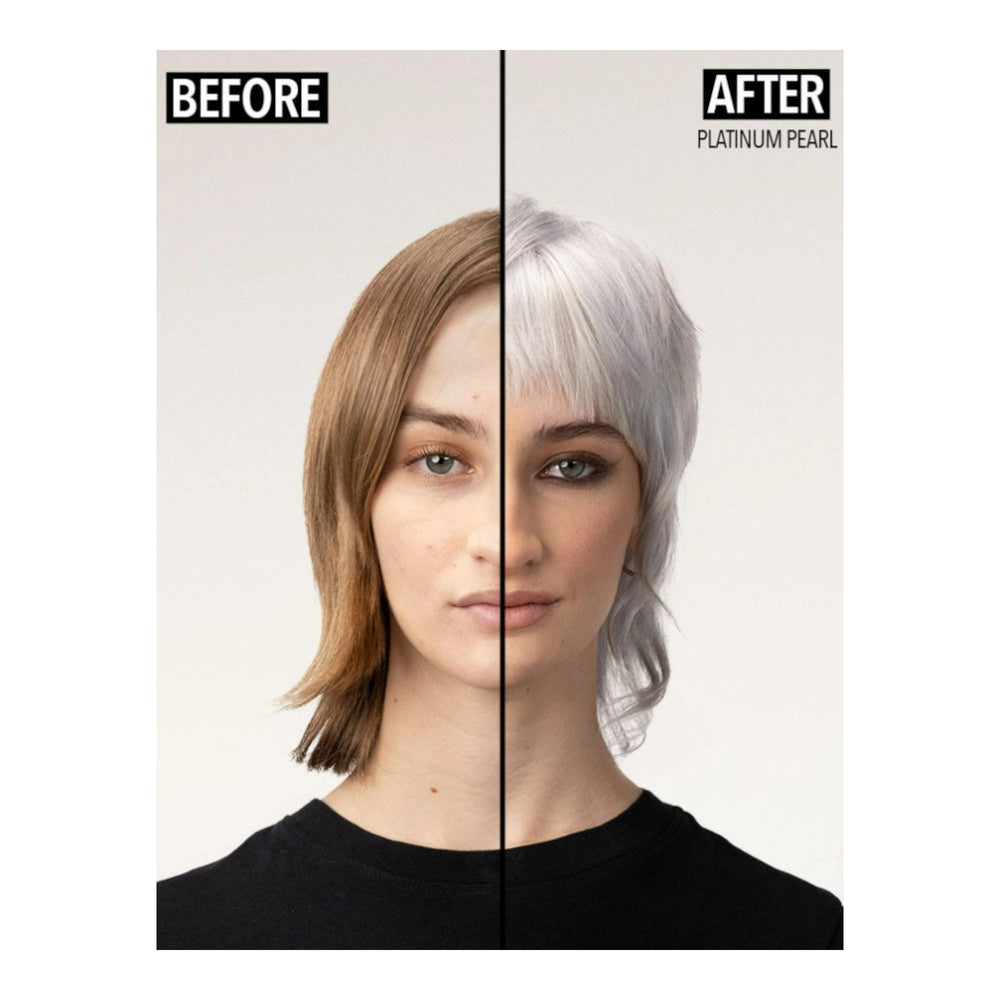 Pulp Riot Platinum Pearl Toner hair shine reveals silky conditioning finish