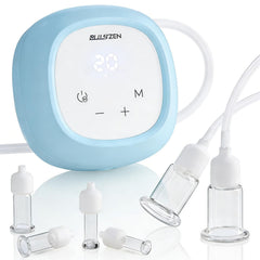 PulsZen electric facial cupping device for smooth gliding and refreshed skin.