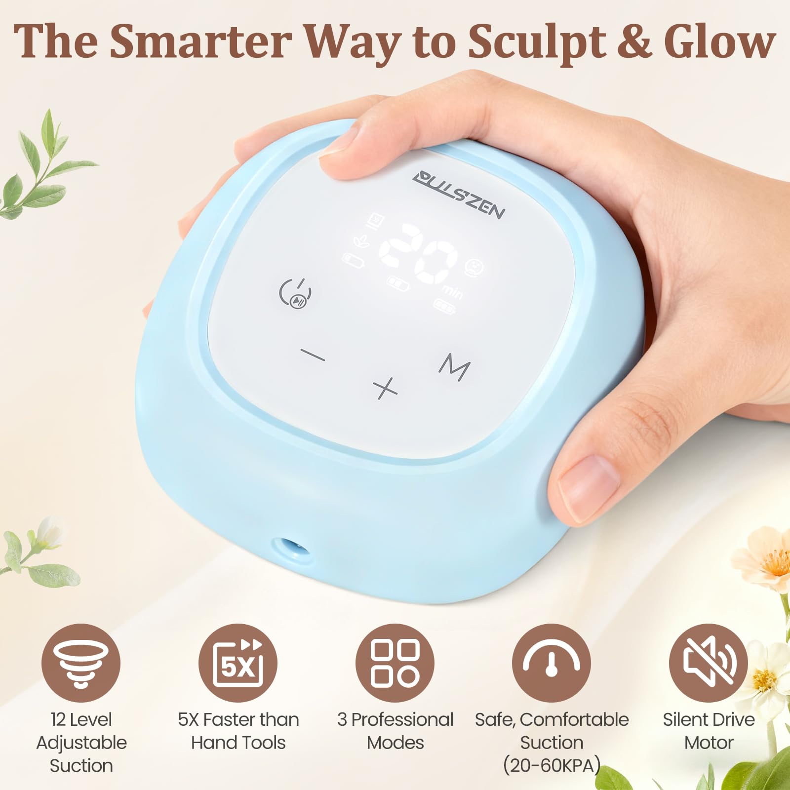 PulsZen quiet, compact motor for discreet at-home sessions.