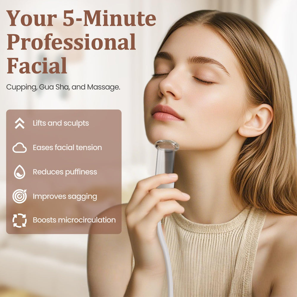 PulsZen slow suction cupping mode for delicate facial renewal.