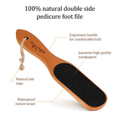 Pumice Valley shower foot scrubber in use for smoother soles.
