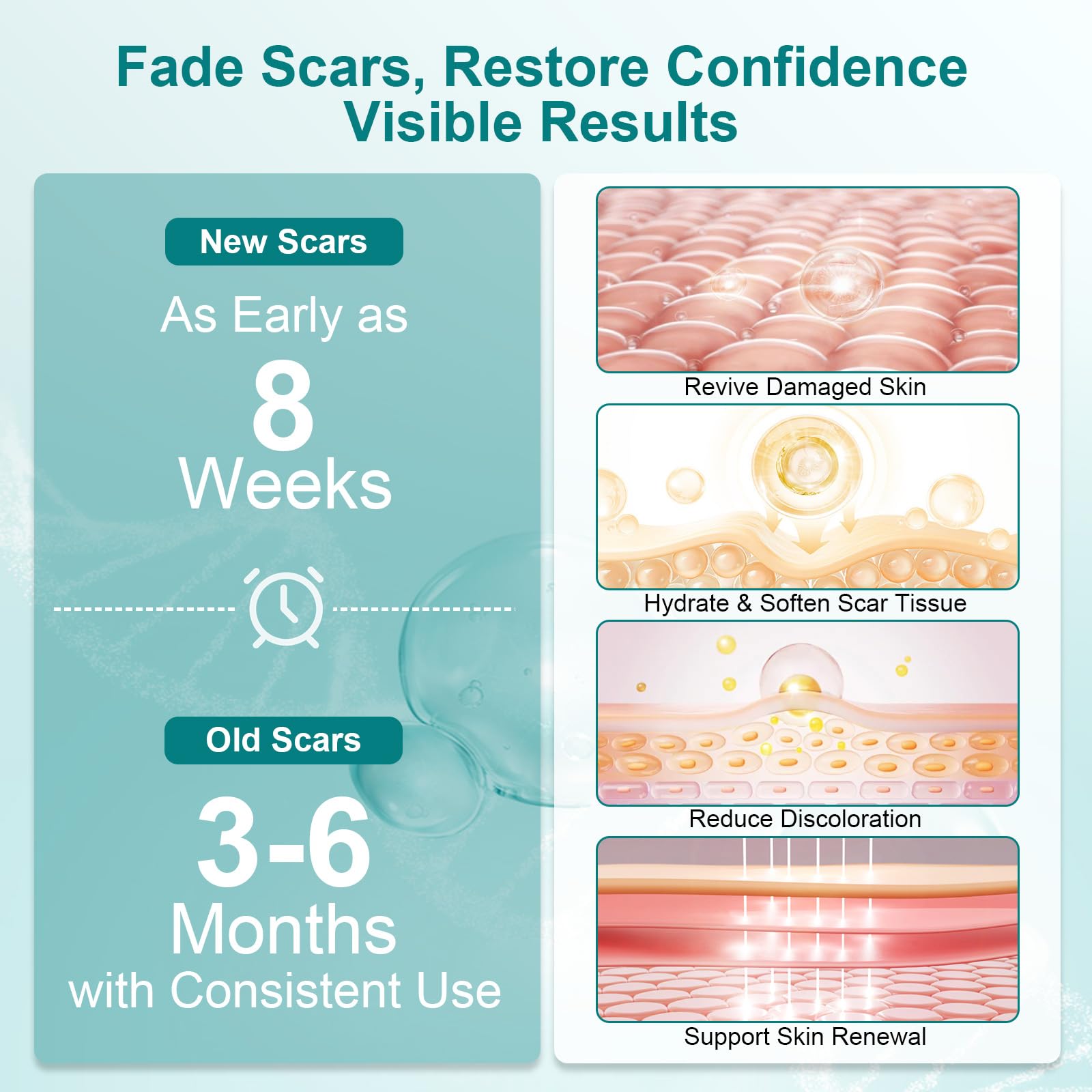 Pumkot Scar Cream applied to acne scar area.
