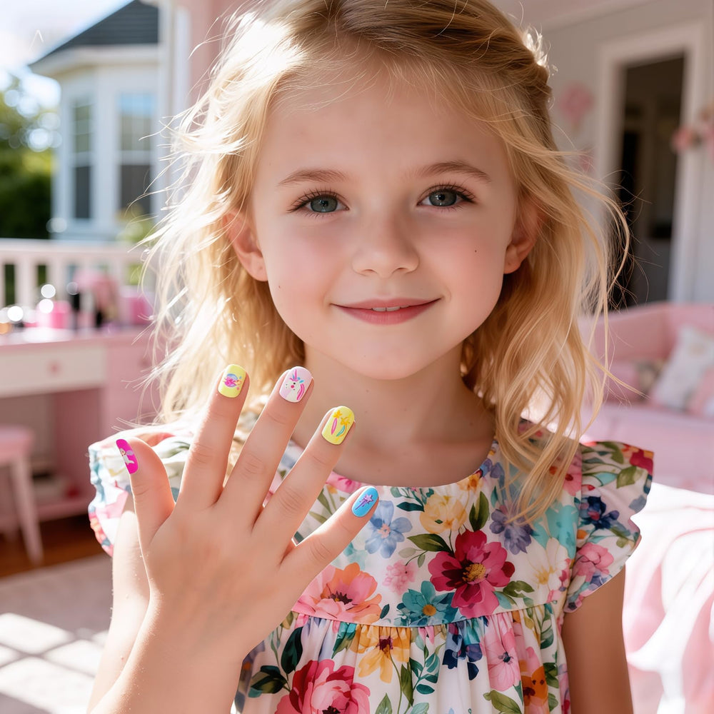 Pumkryth gift-ready kids nails kit in colorful packaging