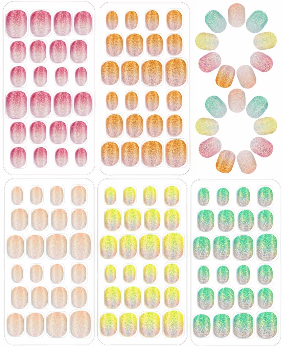 Pumkryth kids press-on nails with assorted sizes for quick nail art.