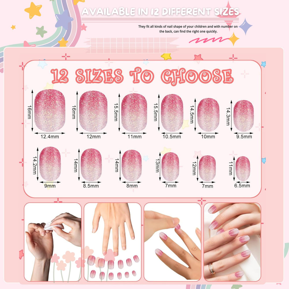 Pumkryth short-length nails for comfortable kid wear.