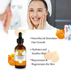 Pumpkin Seed Oil used for hair care with lightweight hydration.