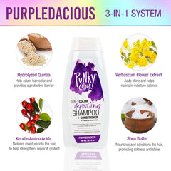 Punky Colour 3-in-1 color deposit reviving dull tones in purple, cool, or pastel shades.