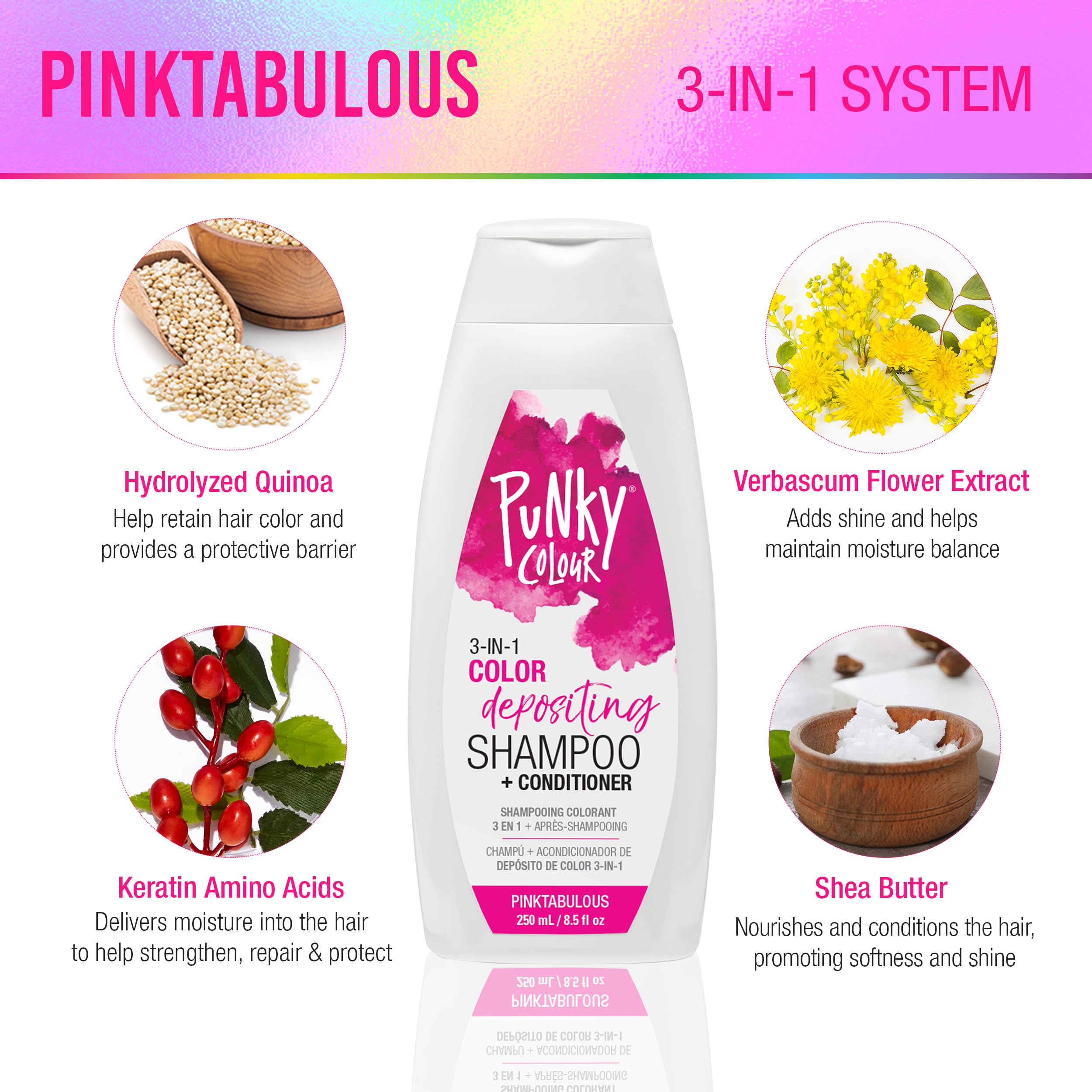 Punky Colour 3-in-1 pour application showing easy, even color deposit