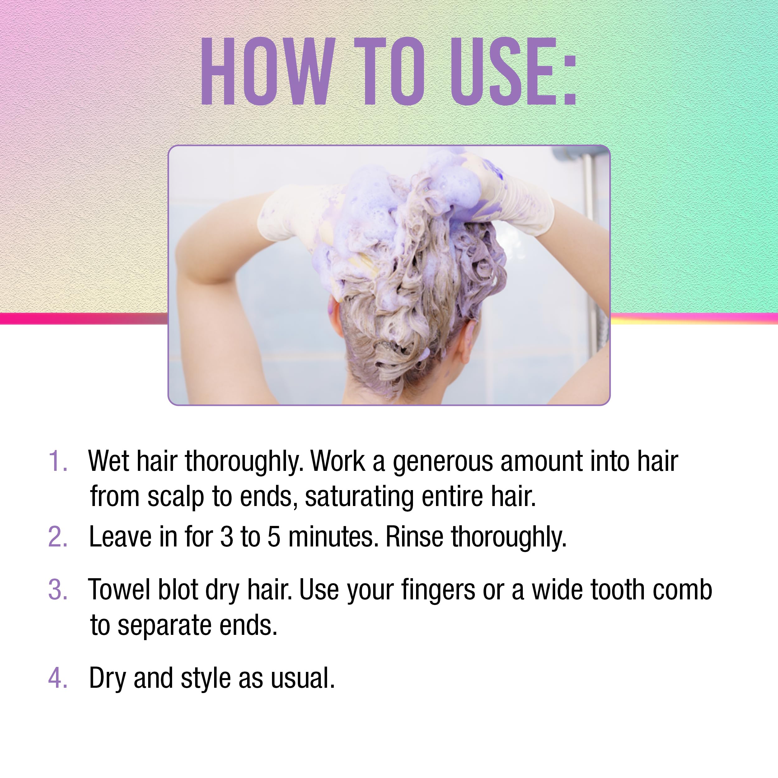 Punky Colour 3-in-1 Yellow Out wet-hair scene ready for color-safe care