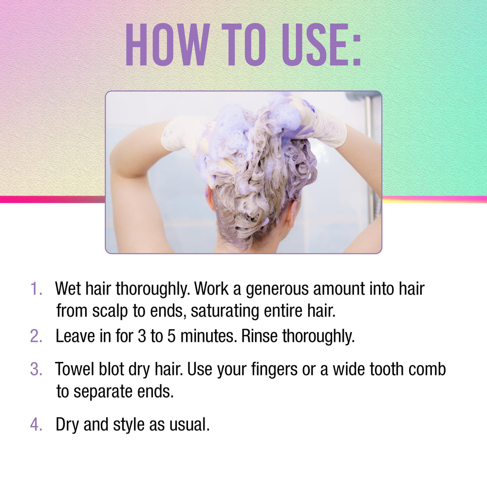 Punky Colour 3-in-1 Yellow Out wet-hair scene ready for color-safe care