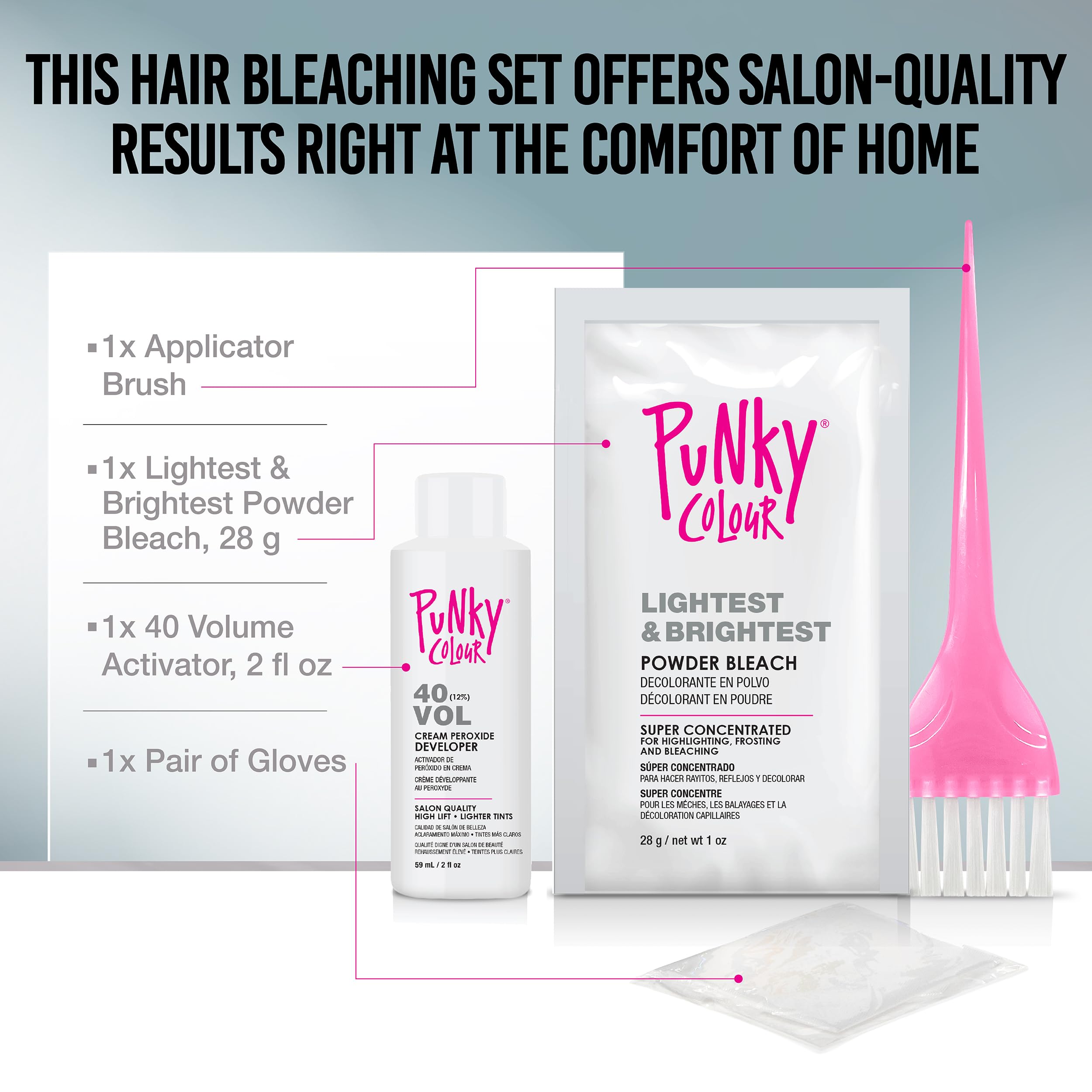 Punky Colour bleach powder 28 g ready for fast, bright lift